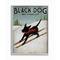 Stupell Industries Black Dog Ski Company Wall Art in Gray Frame